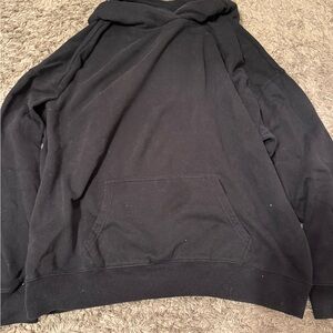 Hollister Black Hoodie and matching pants- cozy linen